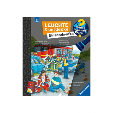 Wieso Weshalb Warum Leuchte und entdecke: Einsatzkräfte (Taschenlampen-Buch mit Folien und Klappen)