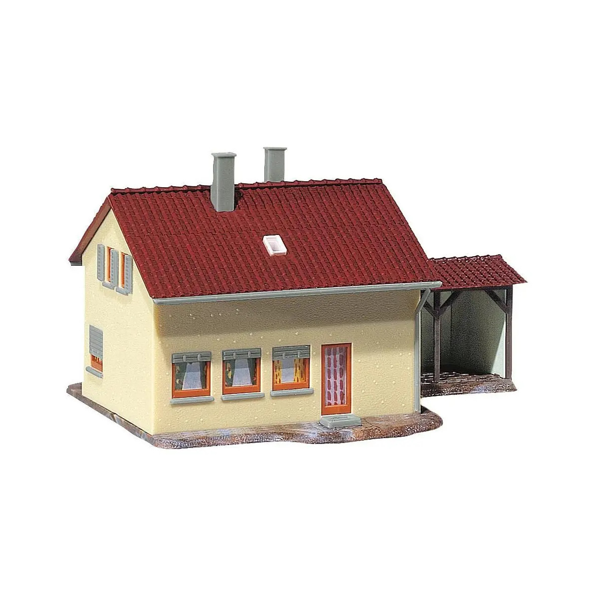 H0 Siedlerhaus mit Anbau