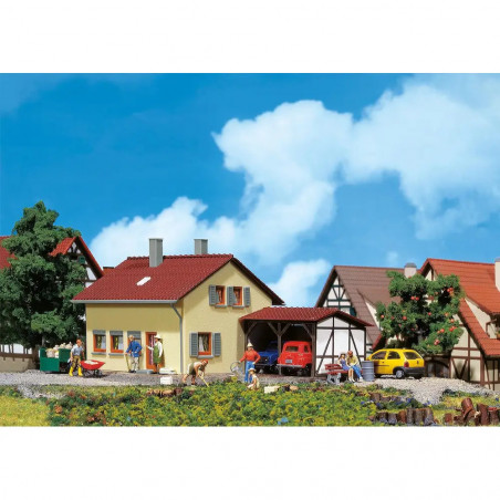 H0 Siedlerhaus mit Anbau