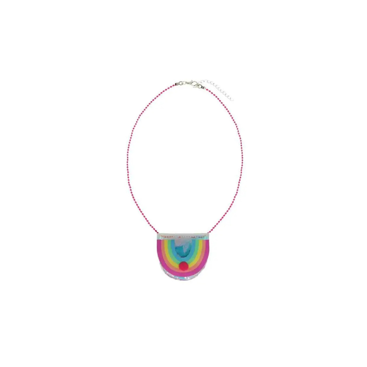 Kette mit Taschenanhänger Regenbogen