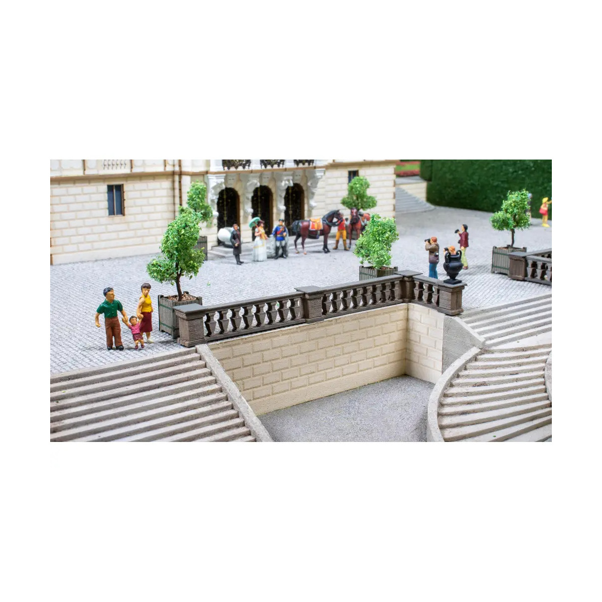NOCH H0 Balustrade, 22,5 cm lang, 1,4 cm hoch