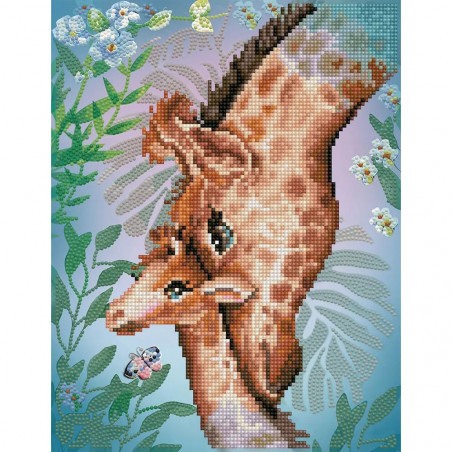 DIAMOND DOTZ - Diamond Painting Giraffe mit Baby