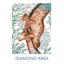 DIAMOND DOTZ - Diamond Painting Giraffe mit Baby