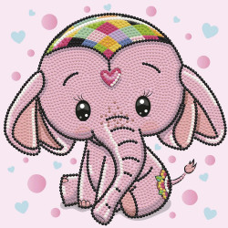 DIAMOND DOTZ - Diamond Painting Baby Elefant