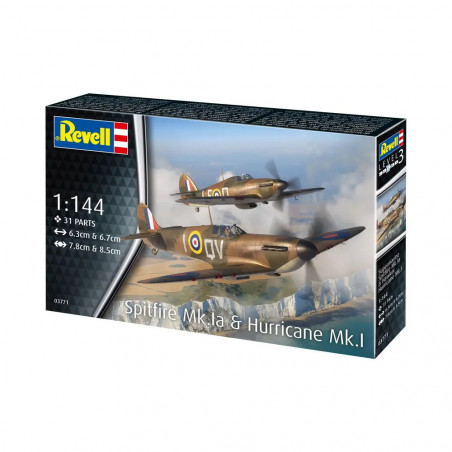 Supermarine Spitfire Mk.Ia & Hawker Hurricane Mk.I, Revell Modellbausatz Supermarine Spitfire Mk.Ia & Hawker Hurricane Mk.I, Revell Modellbausatz