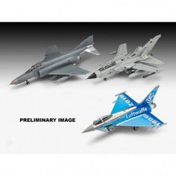 Geschenkset 70 Jahre Bundeswehr: Airplanes, Revell Modellbausatz mit Basiszubehör