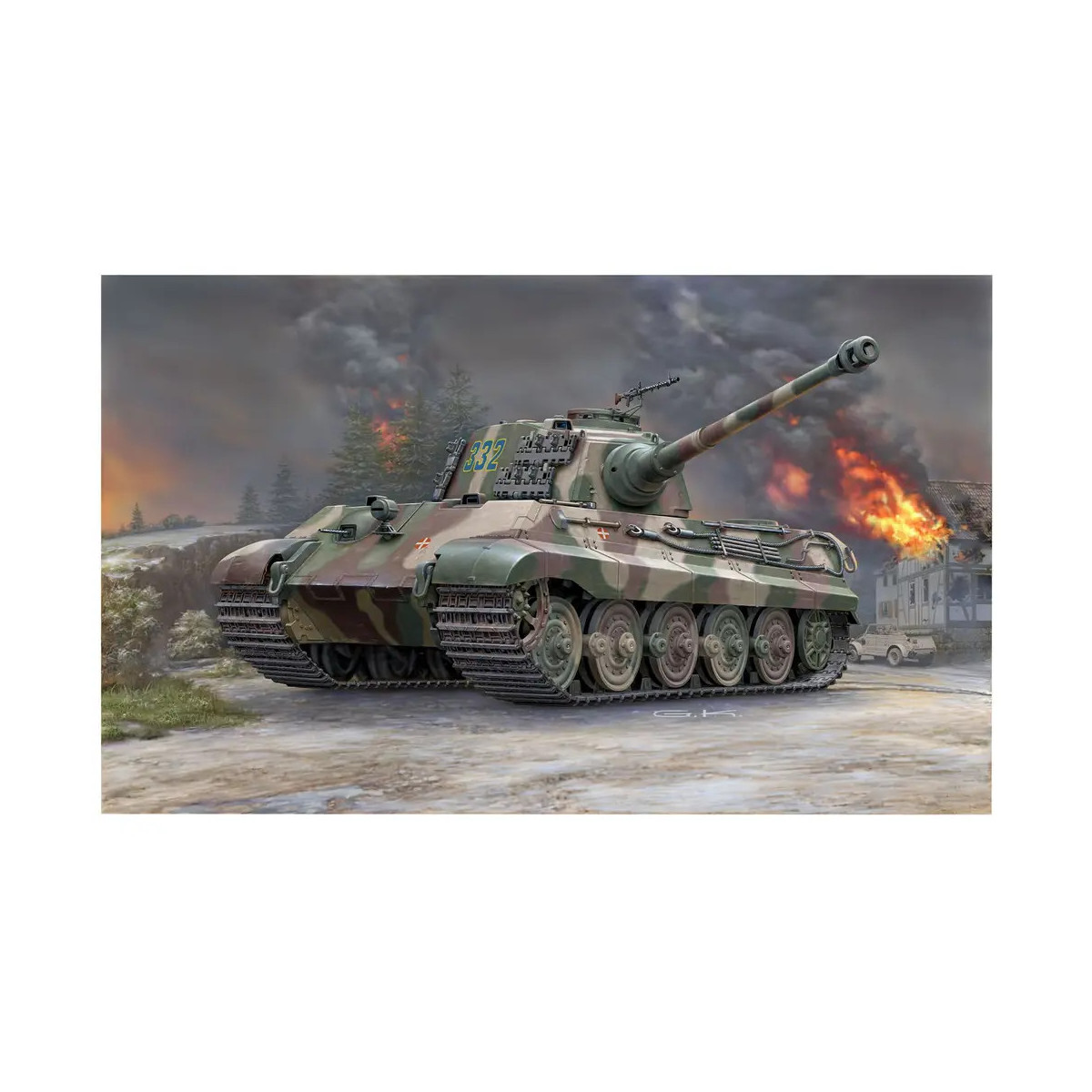 Model Set Tiger II Ausf. B, Revell Modellbausatz mit Basiszubehör