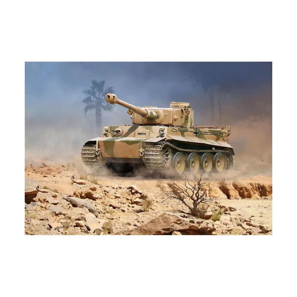 Model Set PzKpfw VI Ausf. H Tiger, Revell Modellbausatz mit Basiszubehör