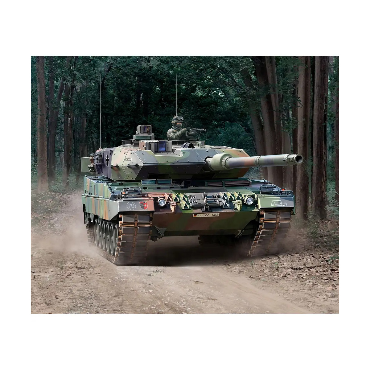 Model Set Leopard 2 A6 A6NL, Revell Modellbausatz mit Basiszubehör