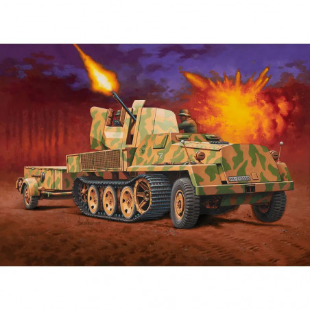 Model Set sWS with Flak43 and Sd.Ah58 Ammo Trailer, Revell Modellbausatz mit Basiszubehör