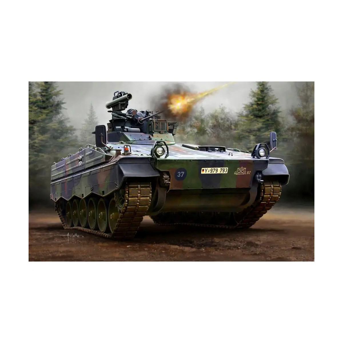 Model Set Spz Marder 1A3, Revell Modellbausatz mit Basiszubehör