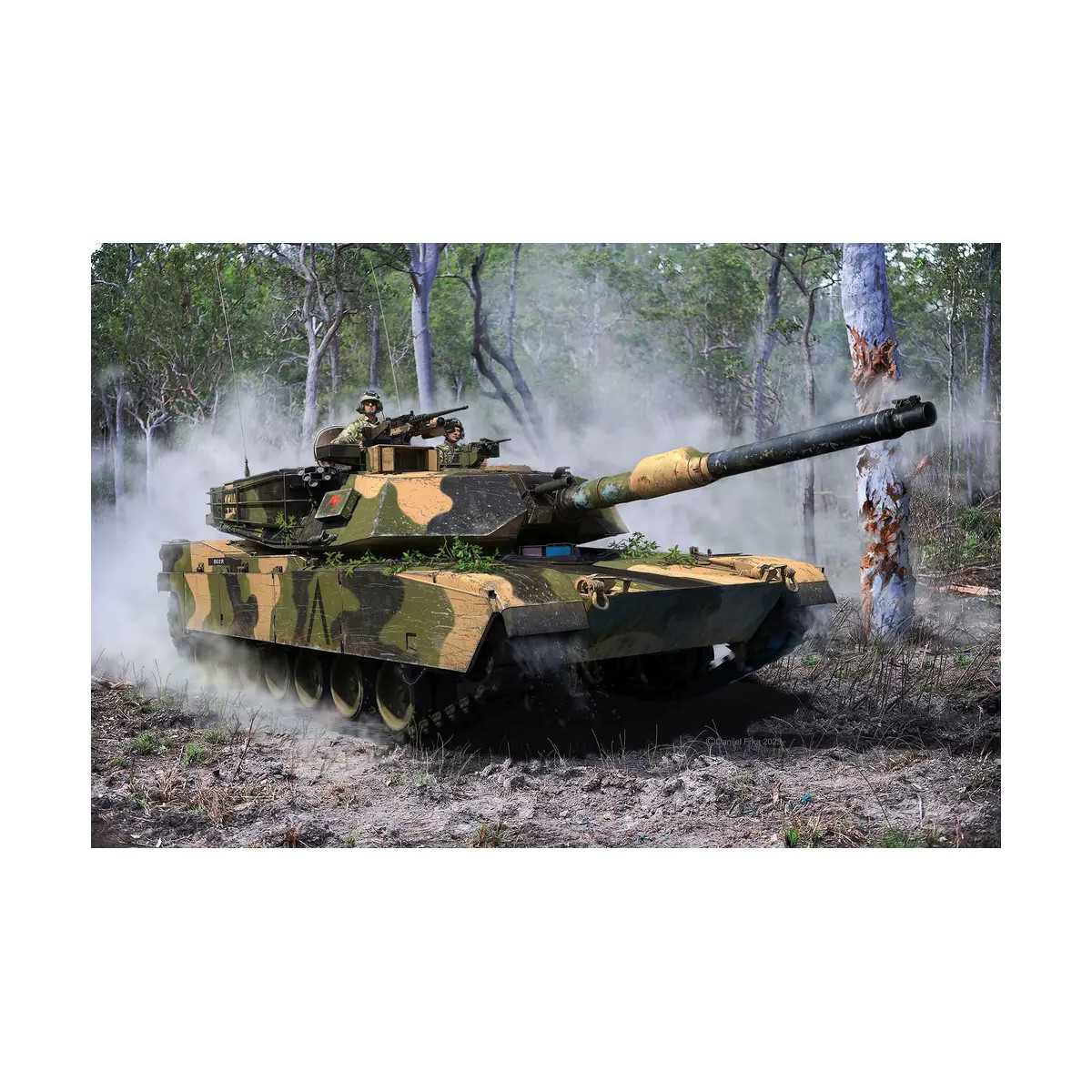 Model Set M1A1 AIM(SA)  M1A2 Abrams, Revell Modellbausatz mit Basiszubehör