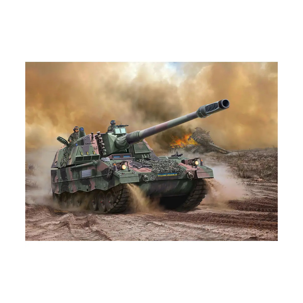 Model Set Panzerhaubitze 2000, Revell Modellbausatz mit Basiszubehör