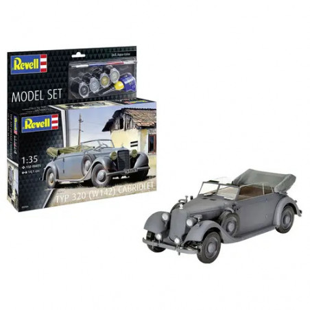 Model Set Typ 320 (W142) Cabriolet, Revell Modellbausatz mit Basiszubehör