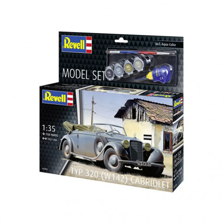 Model Set Typ 320 (W142) Cabriolet, Revell Modellbausatz mit Basiszubehör