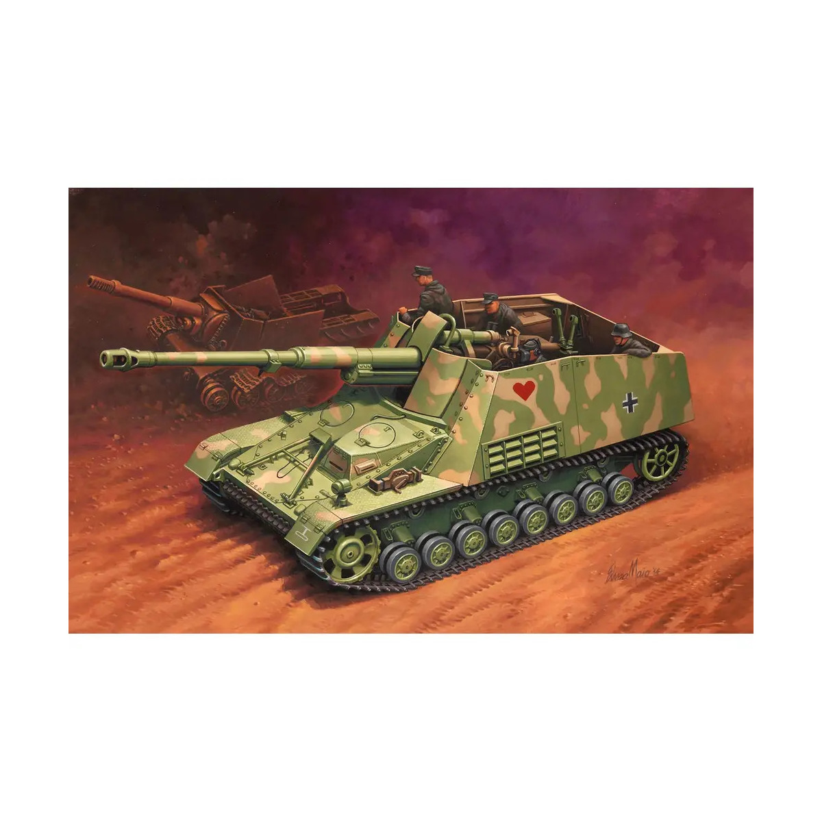 Model Set Sd.Kfz. 164 Nashorn, Revell Modellbausatz mit Basiszubehör