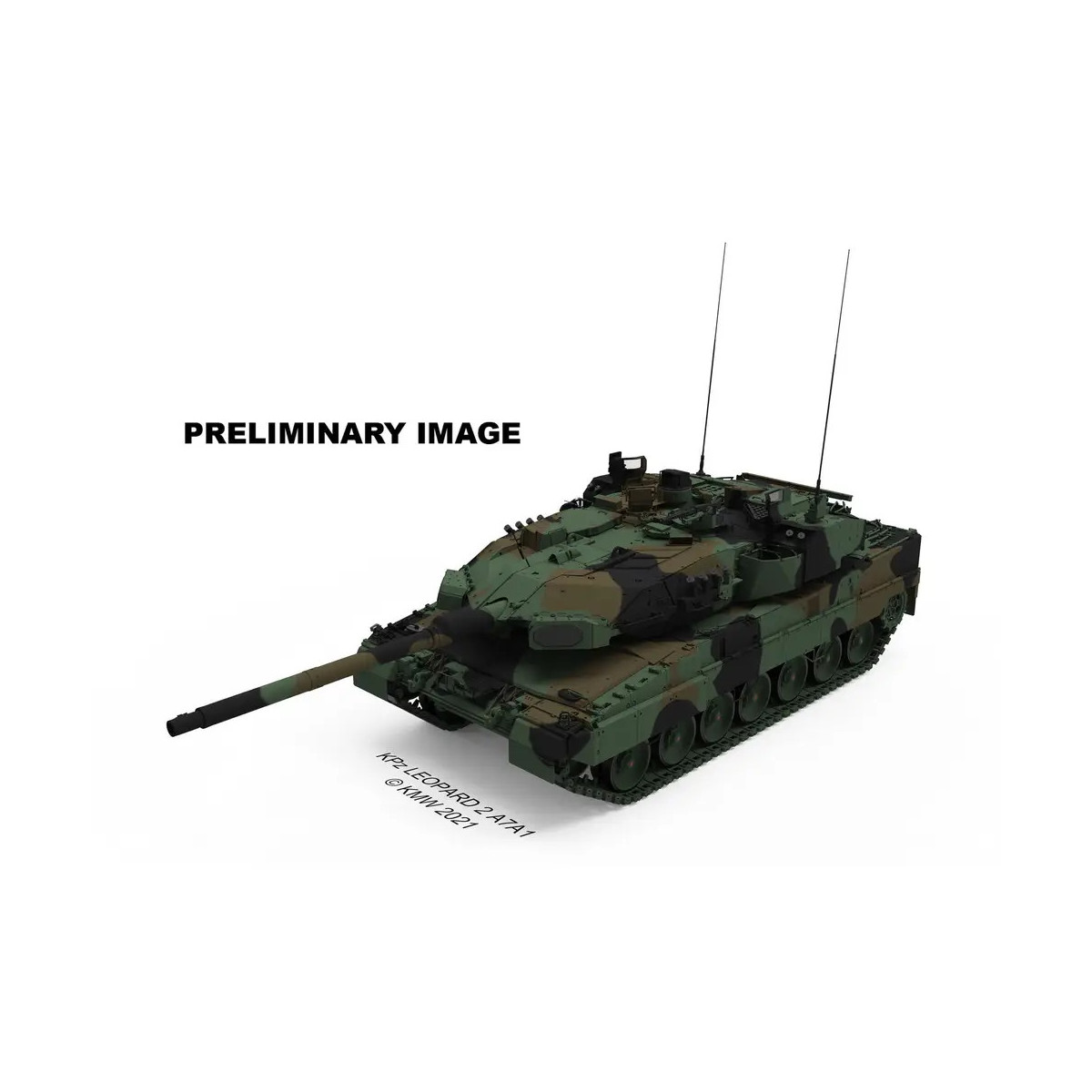 Model Set Leopard 2A7A1, Revell Modellbausatz mit Basiszubehör