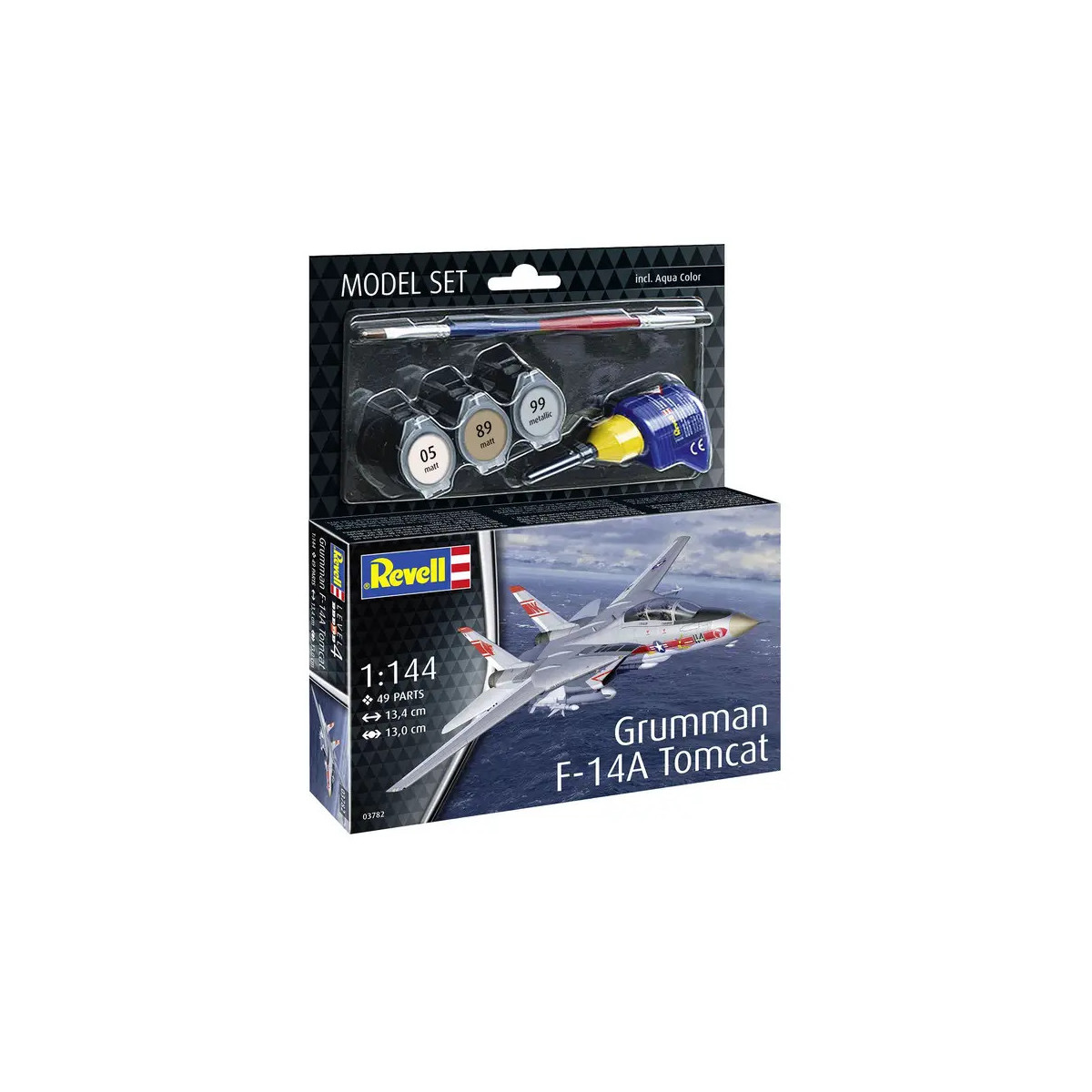 Model Set Grumman F-14A Tomcat, Revell Modellbausatz mit Basiszubehör