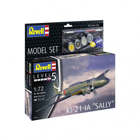 Model Set Ki-21-la Sally, Revell Modellbausatz mit Basiszubehör