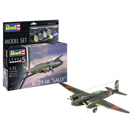 Model Set Ki-21-la Sally, Revell Modellbausatz mit Basiszubehör