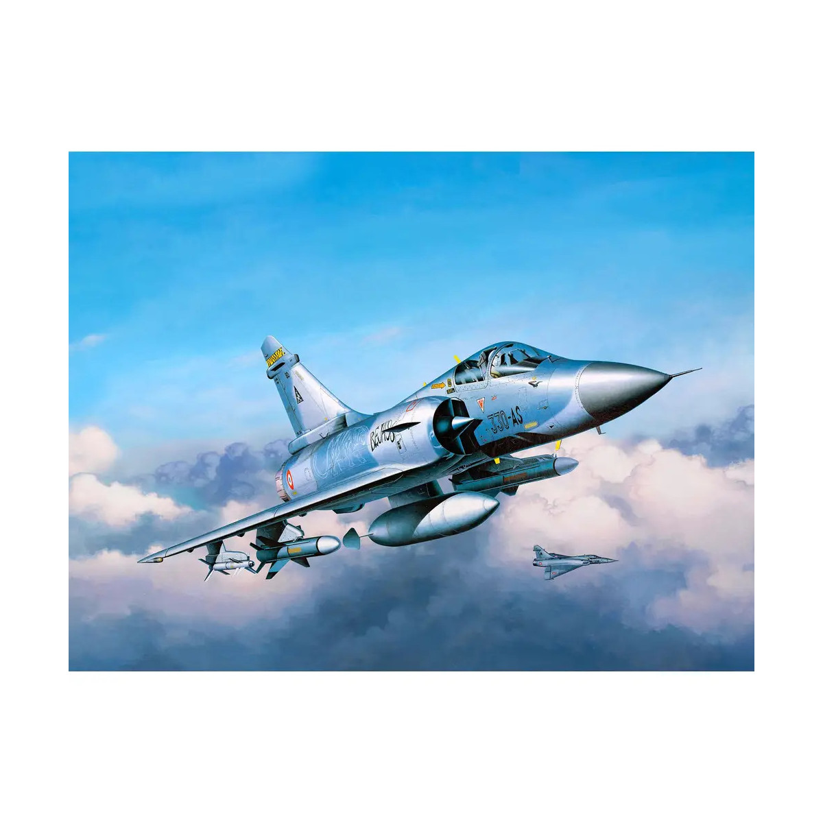 Model Set Dassault Mirage 2000C , Revell Modellbausatz mit Basiszubehör