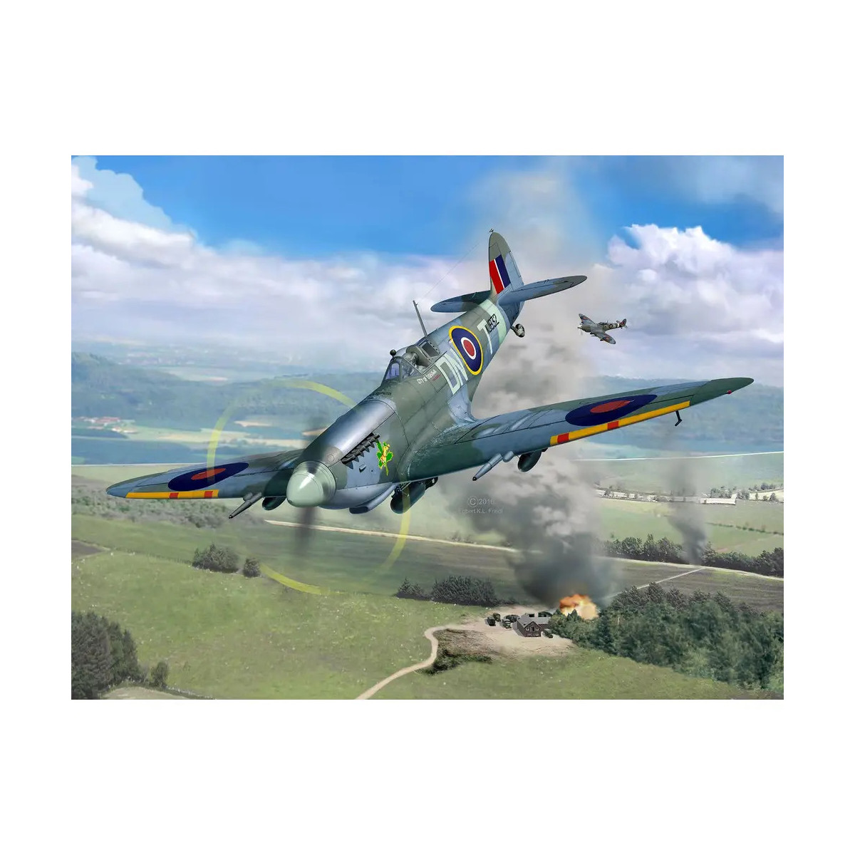 Model Set Supermarine Spitfire Mk.IXc, Revell Modellbausatz mit Basiszubehör