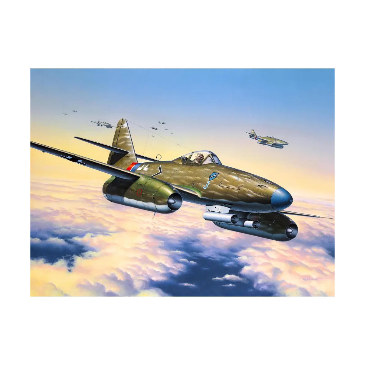 Model Set Messerschmitt Me 262 A1a, Revell Modellbausatz mit Basiszubehör