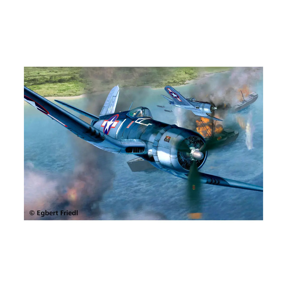 Model Set Vought F4U-1A CORSAIR, Revell Modellbausatz mit Basiszubehör