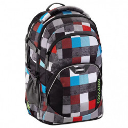 Coocazoo Schulrucksack JobJobber 2 Checkered Bolts Red