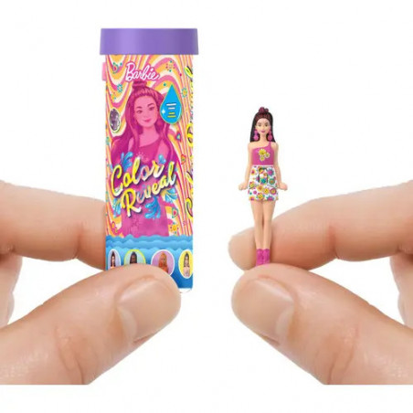 Barbie Mini BarbieLand Color Reveal-Puppen, ca. 4 cm große Puppe mit Überraschung, Water Reveal (Stile können abweiche