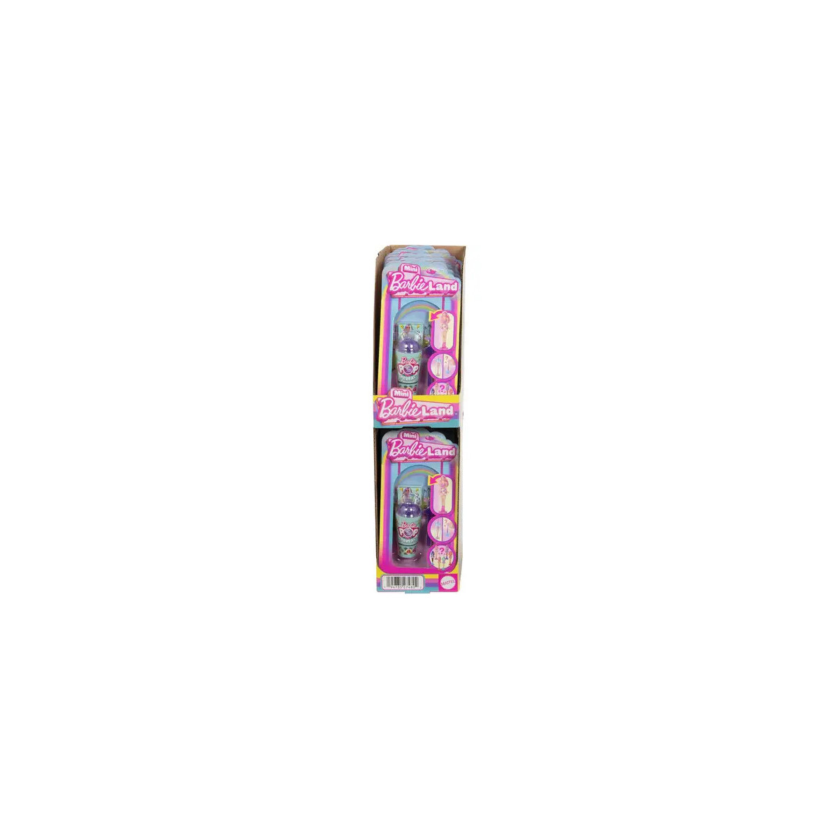 Barbie Mini BarbieLand Pop Reveal-Puppen, ca. 4 cm große Puppe mit Überraschung, Sensory Reveal (Stile können abweiche