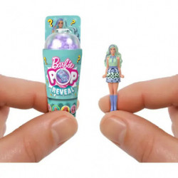 Barbie Mini BarbieLand Pop Reveal-Puppen, ca. 4 cm große Puppe mit Überraschung, Sensory Reveal (Stile können abweiche