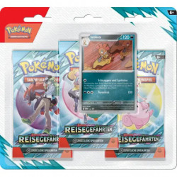 Pokémon-Sammelkartenspiel: Drei-Boosterpack-Blister Karmesin & Purpur - Reisegefährten