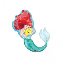 SuperShape Little Mermaid Folienballon, P38, verpackt, 71 x 86 cm