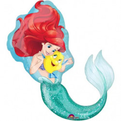 SuperShape Little Mermaid Folienballon, P38, verpackt, 71 x 86 cm