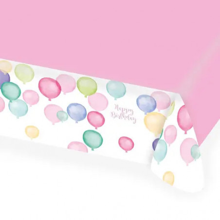 Tischdecke Happy Birthday     Pastel aus Papier 115x175cm