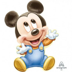 SuperShape Micky Baby Junge Folienballon P38 verpackt 64 x 81 cm