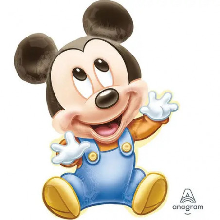 SuperShape Micky Baby Junge Folienballon P38 verpackt 64 x 81 cm
