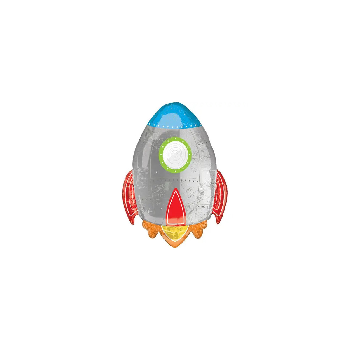 SuperShape XL Blast off Birthday Folienballon P35 verpackt 21 53cm w x 29 73cm h