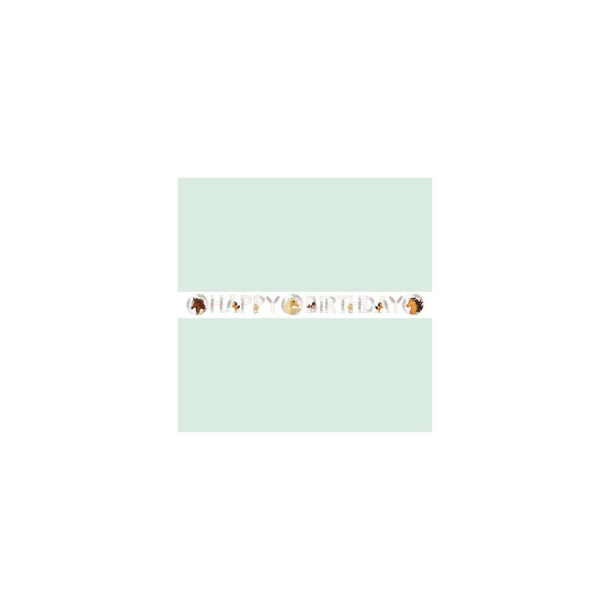 Partykette Beautiful Horses Papier 180 x 15 cm