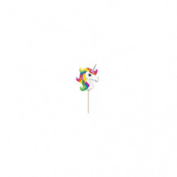 Mini Shape Regenbogen-Einhorn Folienball