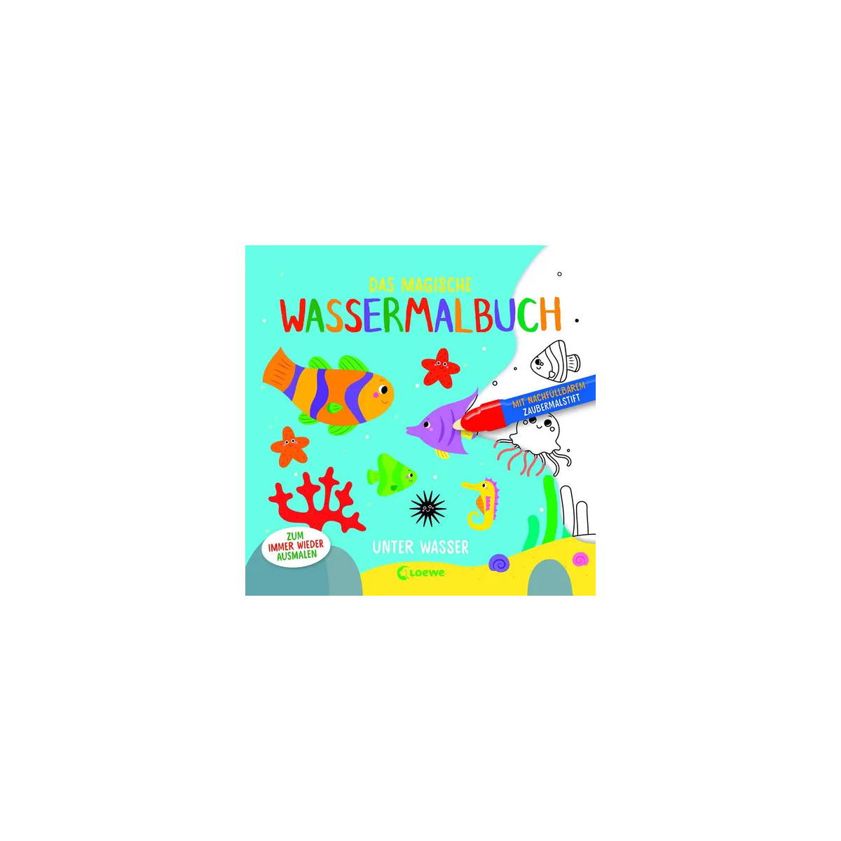 Das magische Wassermalbuch - Unter Wasser