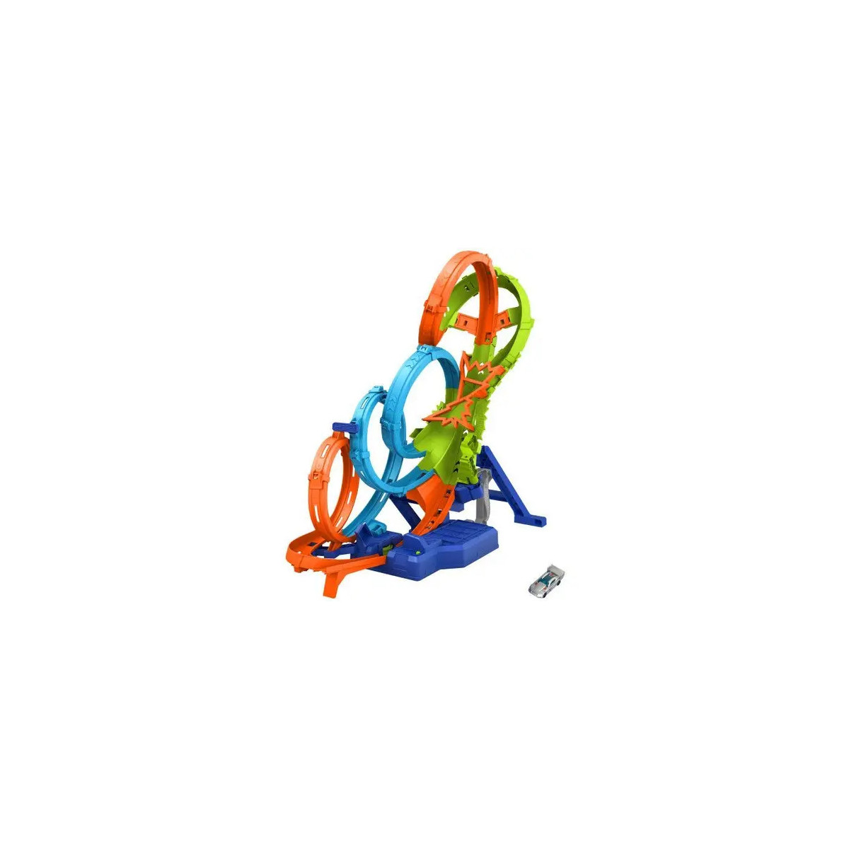 Hot Wheels Action 4 Loopings Crash Gefahr