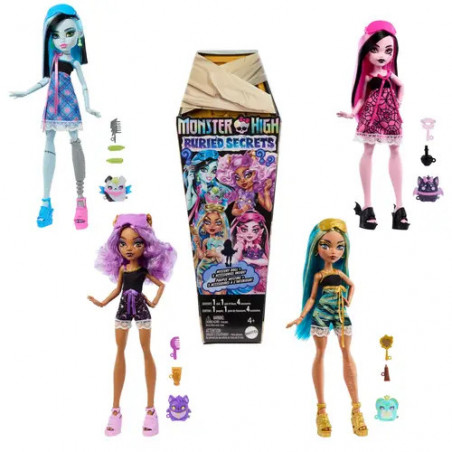 Monster High Buried-Secrets-Überraschungspuppen mit Cozy-Creepover-Thema (Figuren können variieren) Monster High Buried-Secrets-Überraschungspuppen mit Cozy-Creepover-Thema (Figuren können variieren)