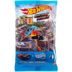 Hot Wheels Spielzeugauto im Maßstab 1:64 mit Sticker in blickdichter Überraschungstüte, Mystery Models (Stile können a