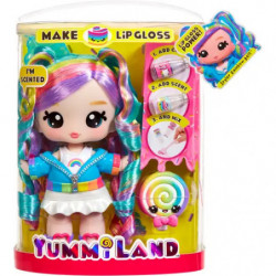 Yummiland Large Doll + Lipgloss Pet- Rainbow (Skyler Rainbow Belt)
