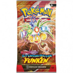 Pokémon-Sammelkartenspiel: Boosterpack Karmesin   Purpur - Stürmische Funken
