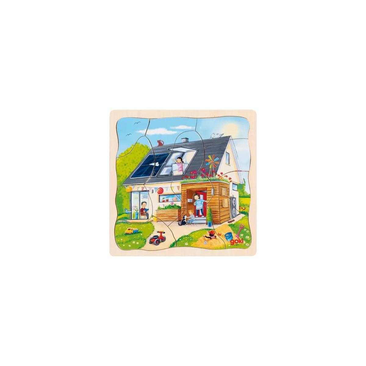 Schichtenpuzzle Wir bauen ein Haus