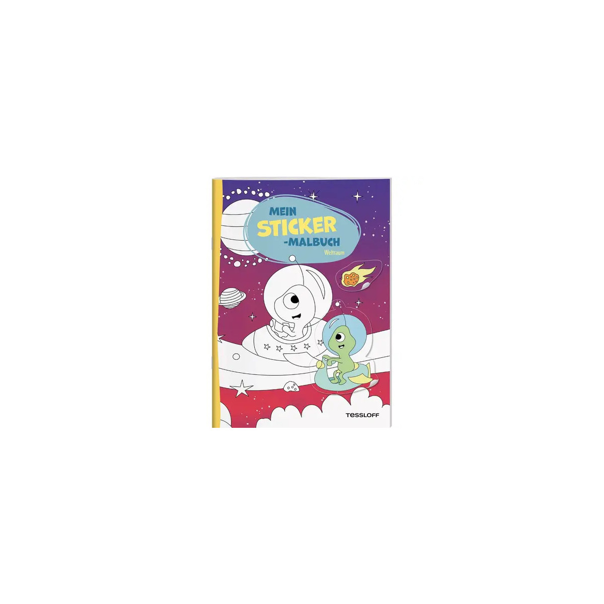 Mein Sticker-Malbuch. Weltrau