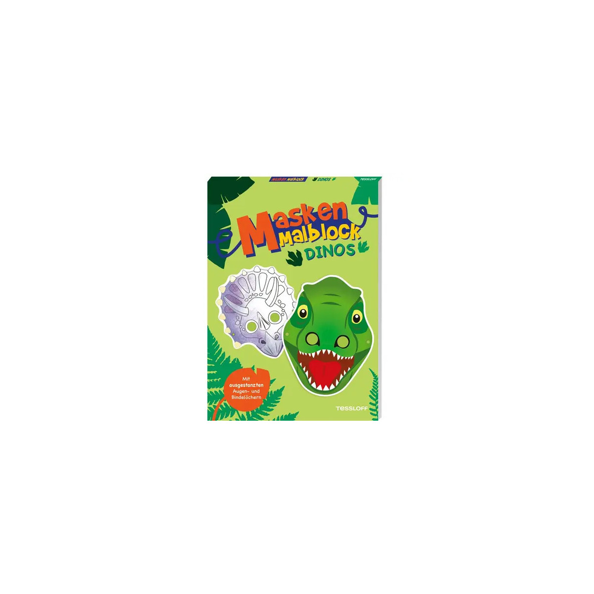 Masken-Malblock. Dinos